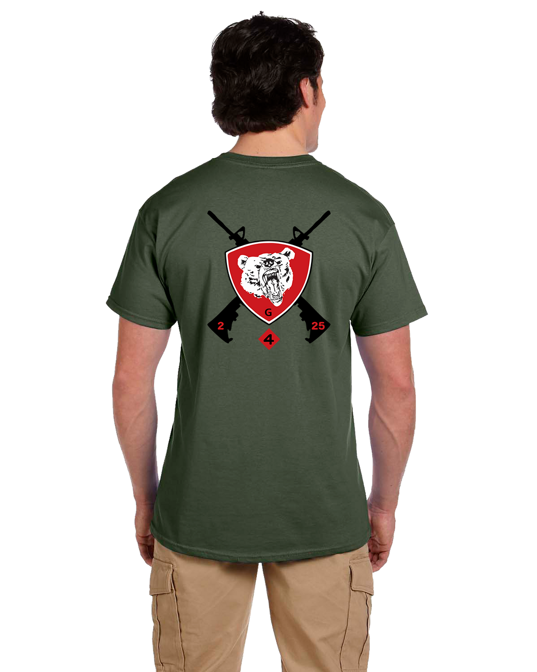 Grizzly Pride #1 T-Shirt - Olive Green